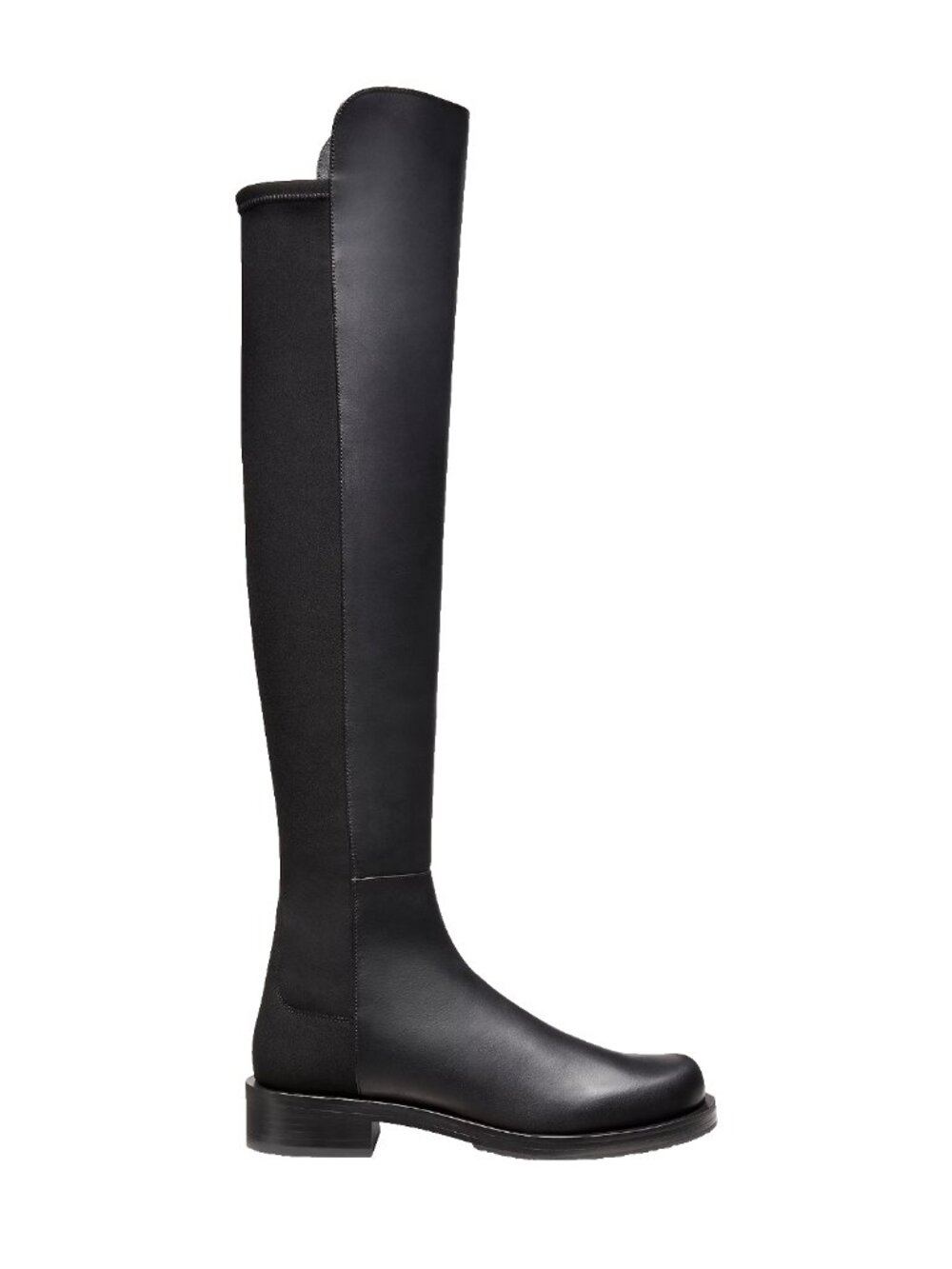 $950 STUART WEITZMAN 5050 BOLD BOOT STRETCH LEATHER OVER THE KNEE BLACK 8 (PD21)